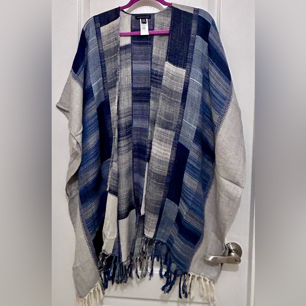 Patchwork Jean Poncho - American Eagle Outfitter - image 1